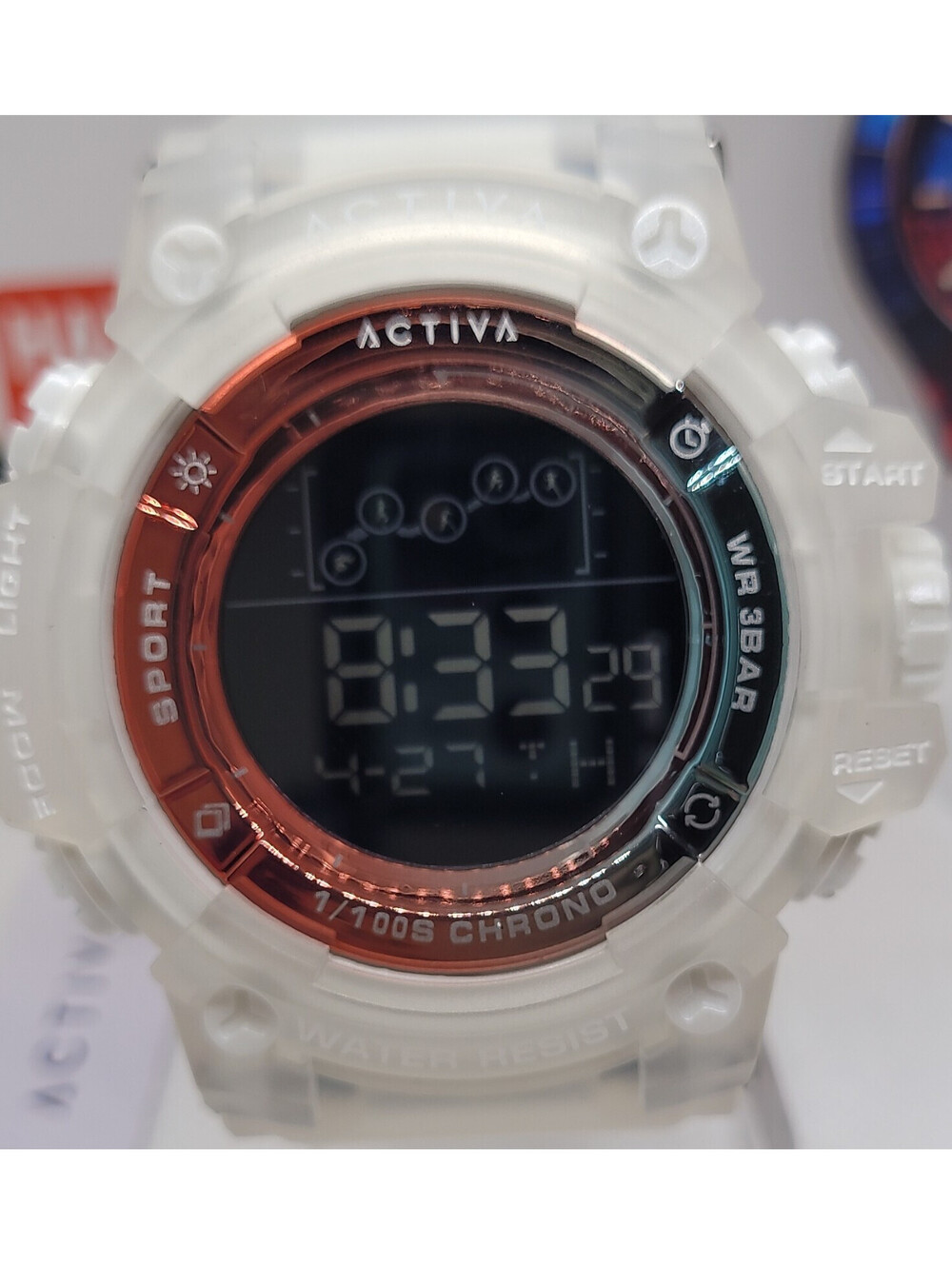 283 Activa summit x invicta Men's 50mm digital watch ghost body